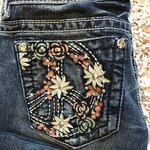 Miss Me Floral Embellished Peace Boot